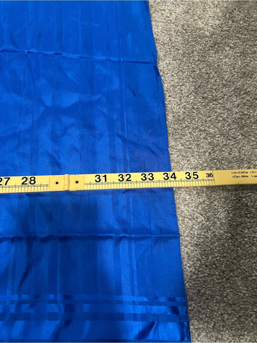 Vintage Beautiful Blue Silk Scarf - Picture 3 of 4